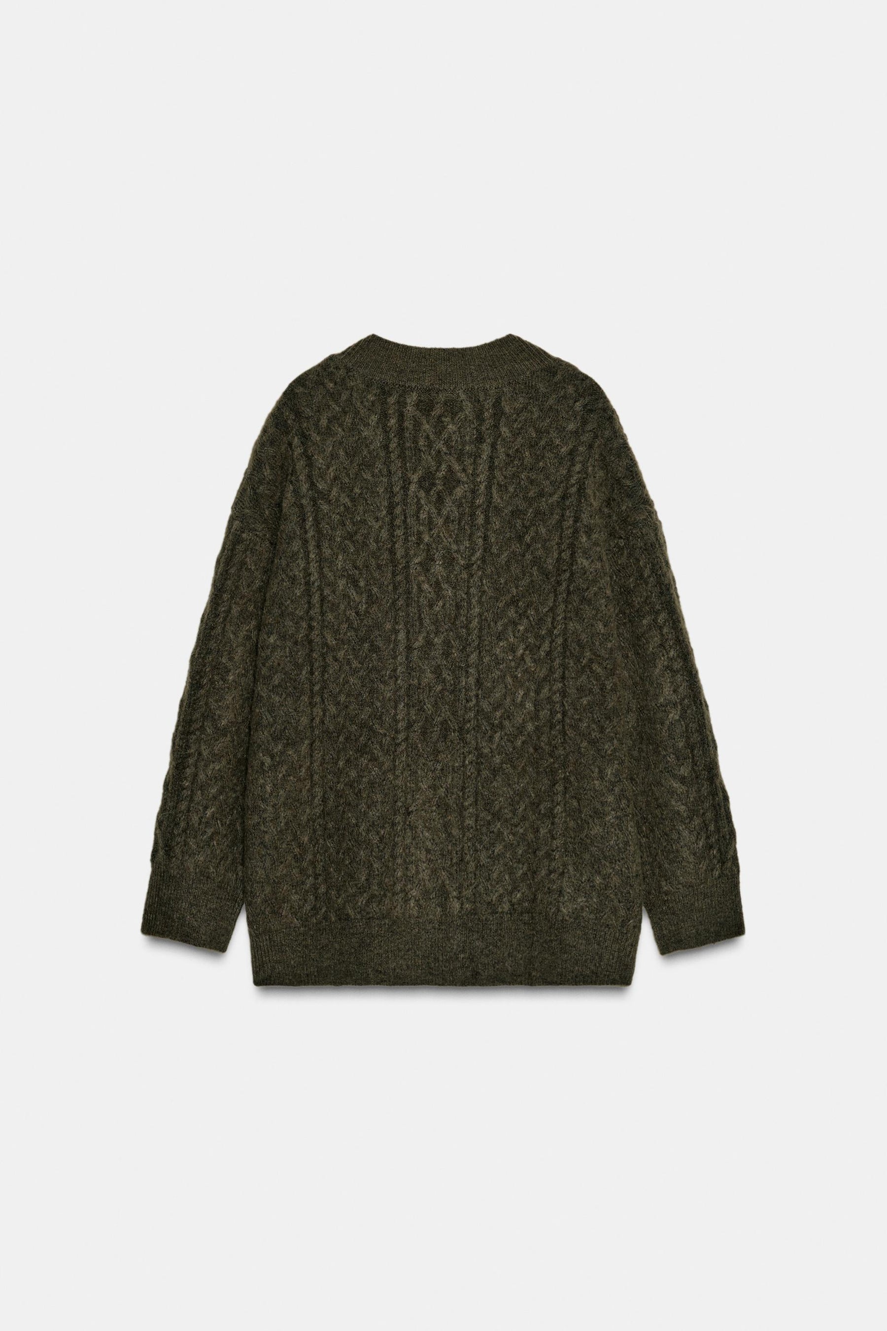 Zopfstrickpullover