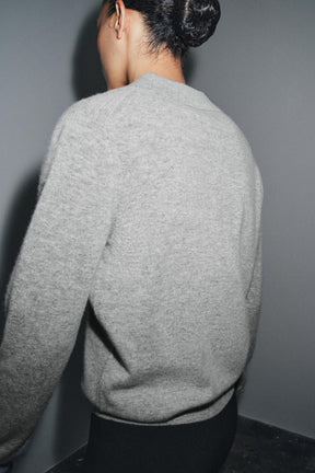 Polo-Cardigan aus Wolle und Kaschmir