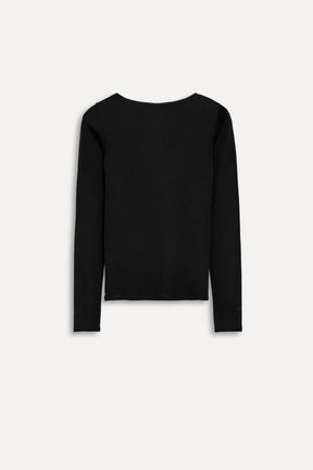 Pullover aus Wolle und Seide