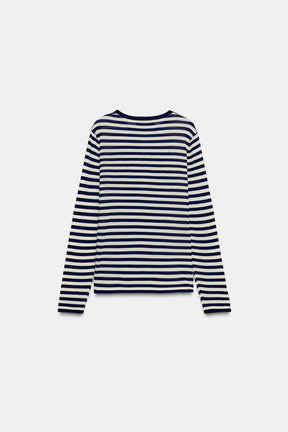 Gestreifter Strickpullover