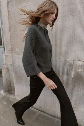 Bomberjacke aus Wollmischung