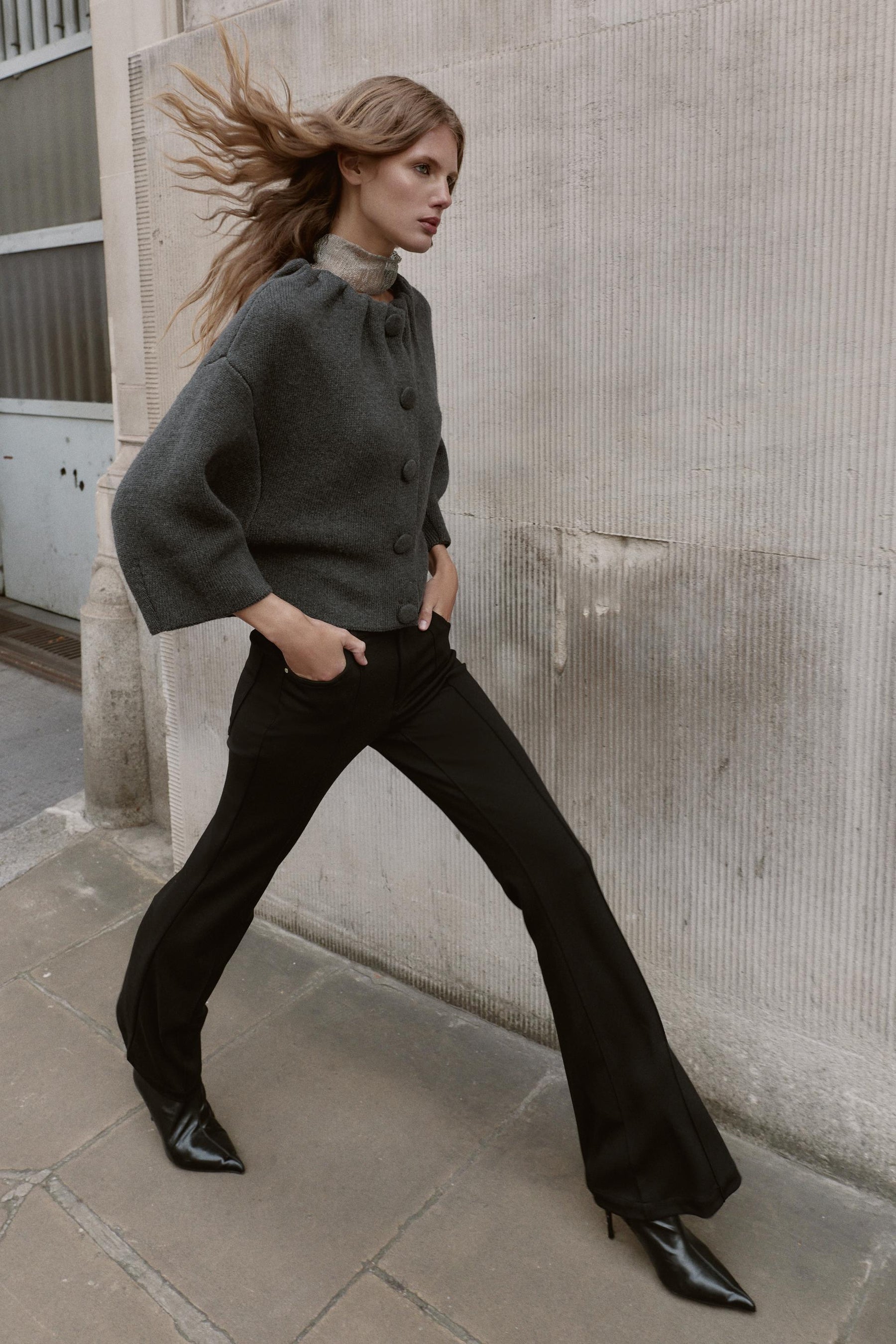 Bomberjacke aus Wollmischung