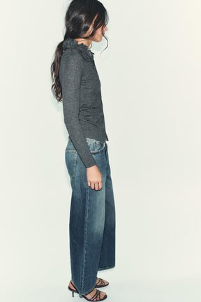 WOOL BLEND FLORAL CARDIGAN - Image 3