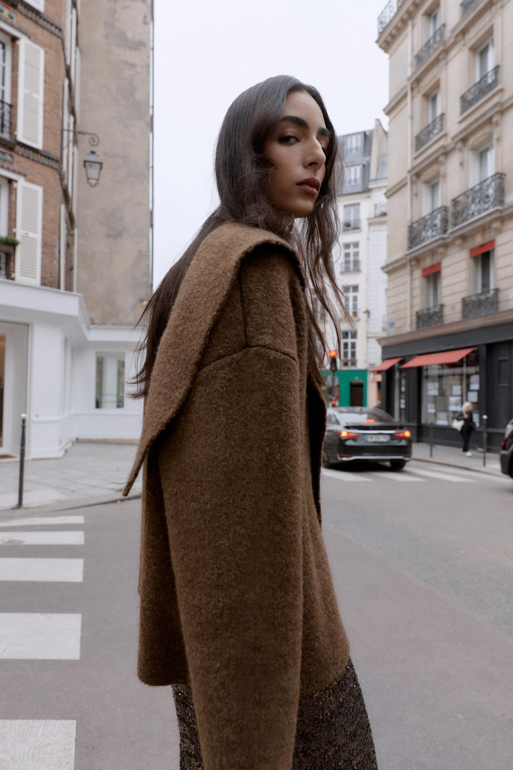 Strickjacke mit Schaldetails