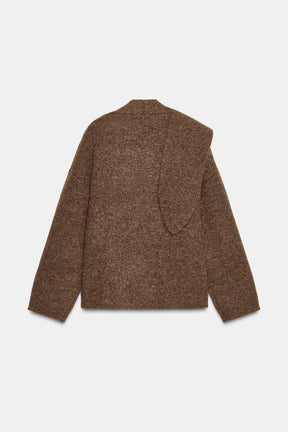 Strickjacke mit Schaldetails