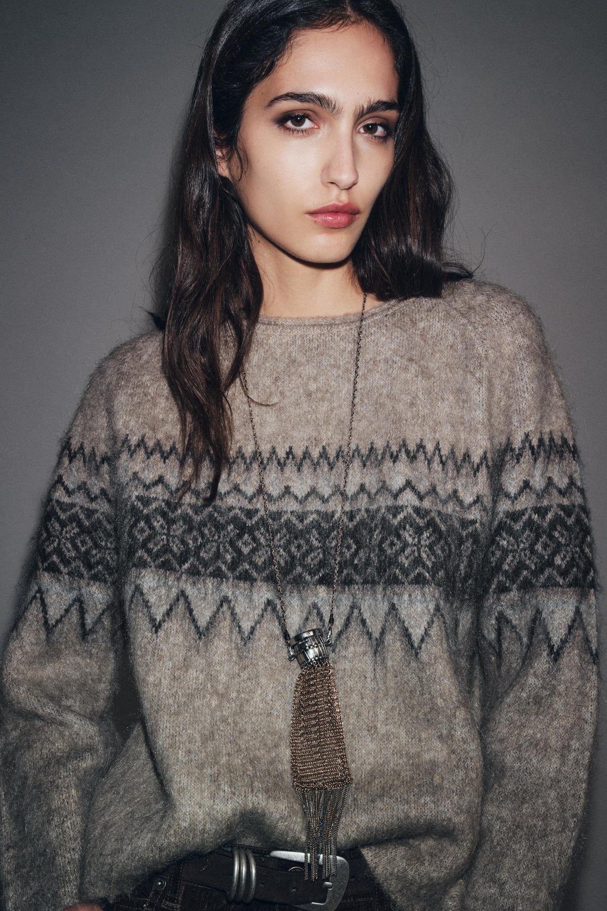 Jacquard-Strickpullover