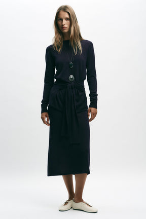 Strickpullover mit Knoten