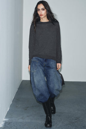 Strickpullover mit Trägern