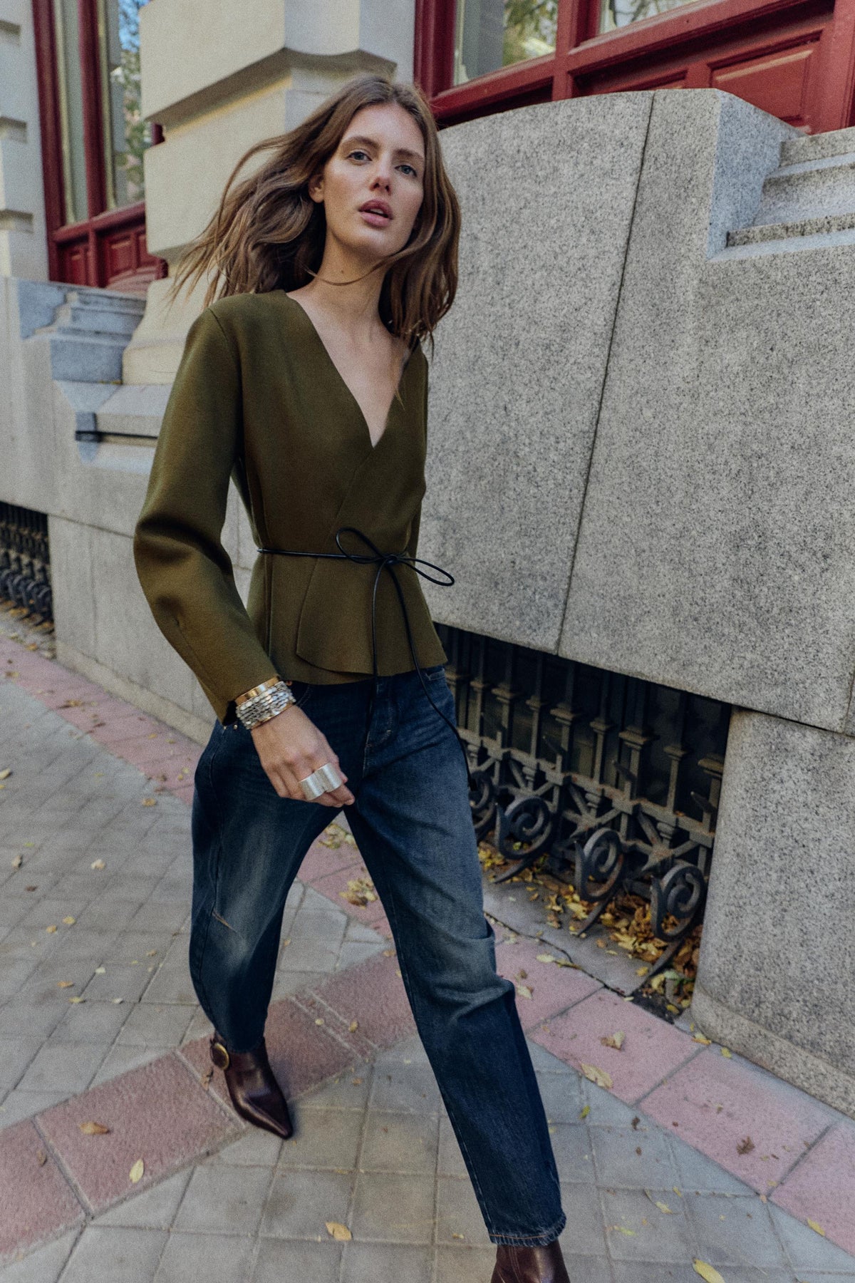 Cardigan mit Gürtel