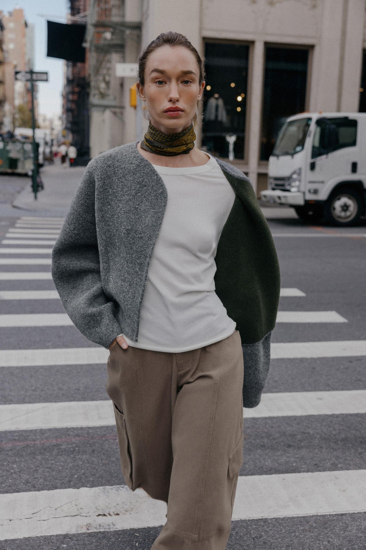 DOUBLE-FACED CARDIGAN - Image 1