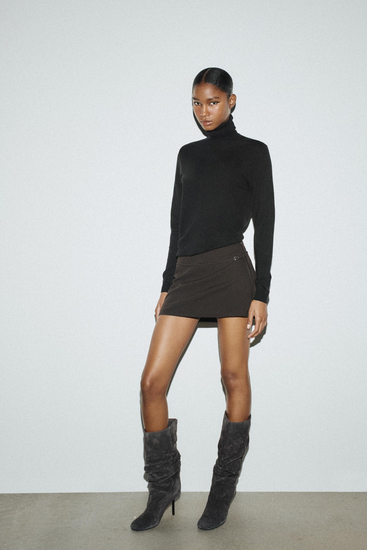 WOOL HIGH NECK JUMPER - Image 1