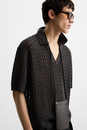 Offen gestricktes Polo