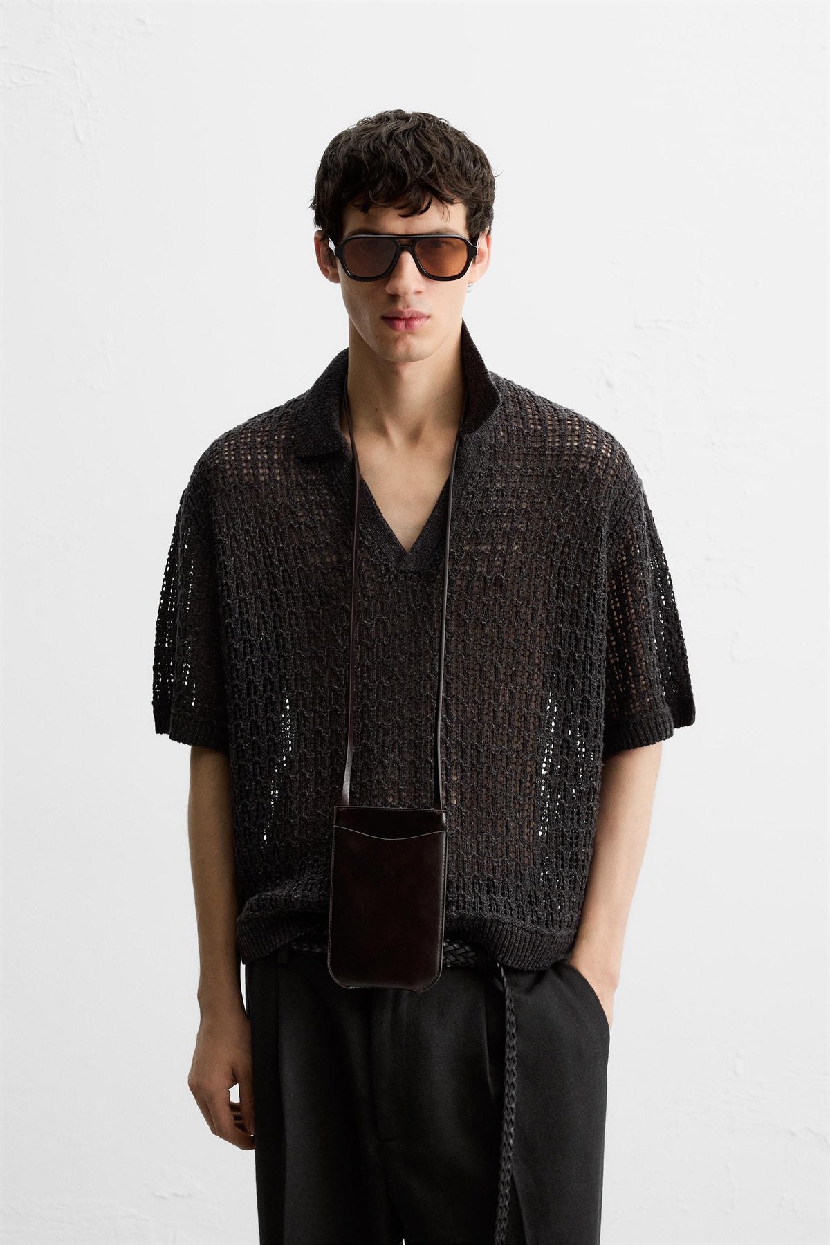 Offen gestricktes Polo