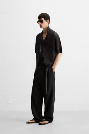 Offen gestricktes Polo