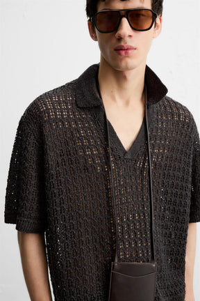 Offen gestricktes Polo