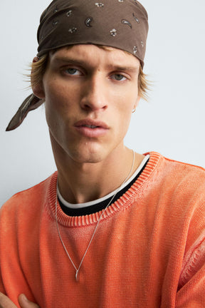 WASHED COTTON SWEATER - Image 6