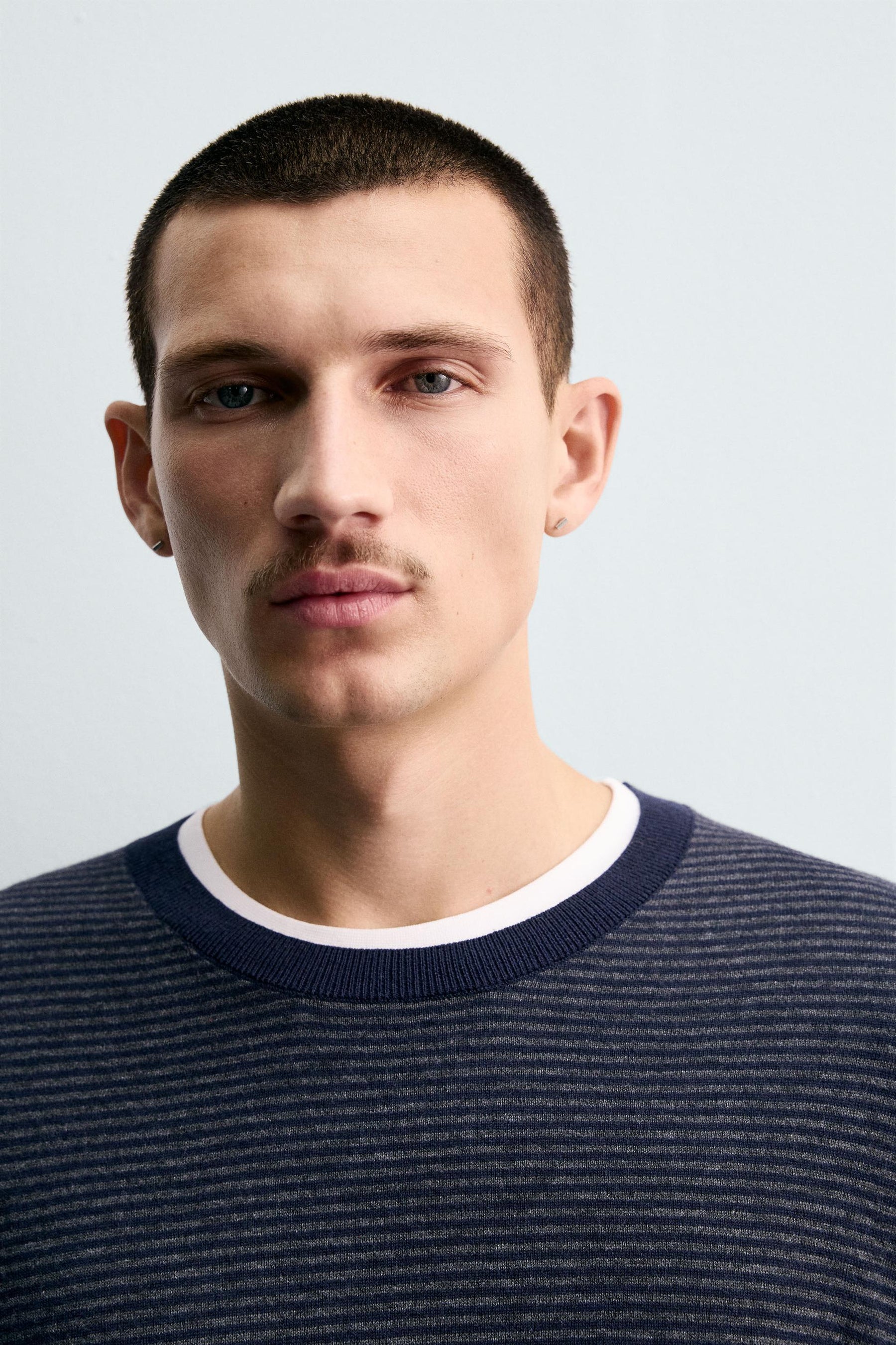 COTTON - CASHMERE STRIPED SWEATER - Image 5