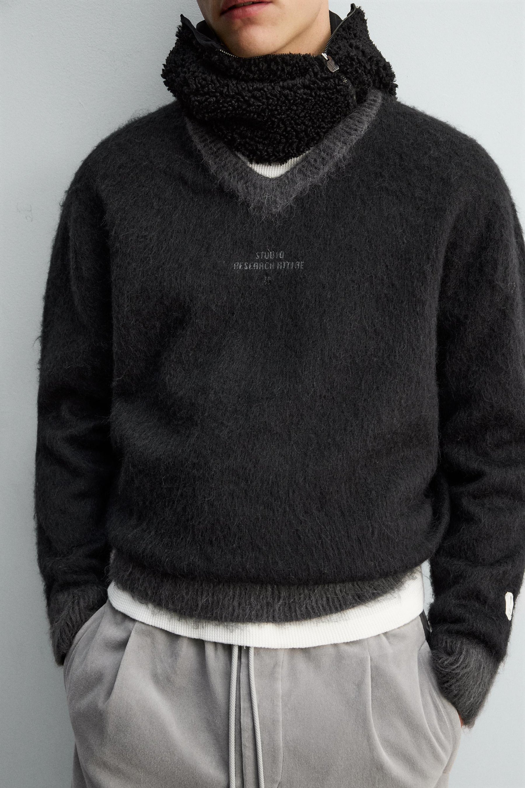 JUMPER WITH CONTRAST TEXTURE X SR_A - Image 5