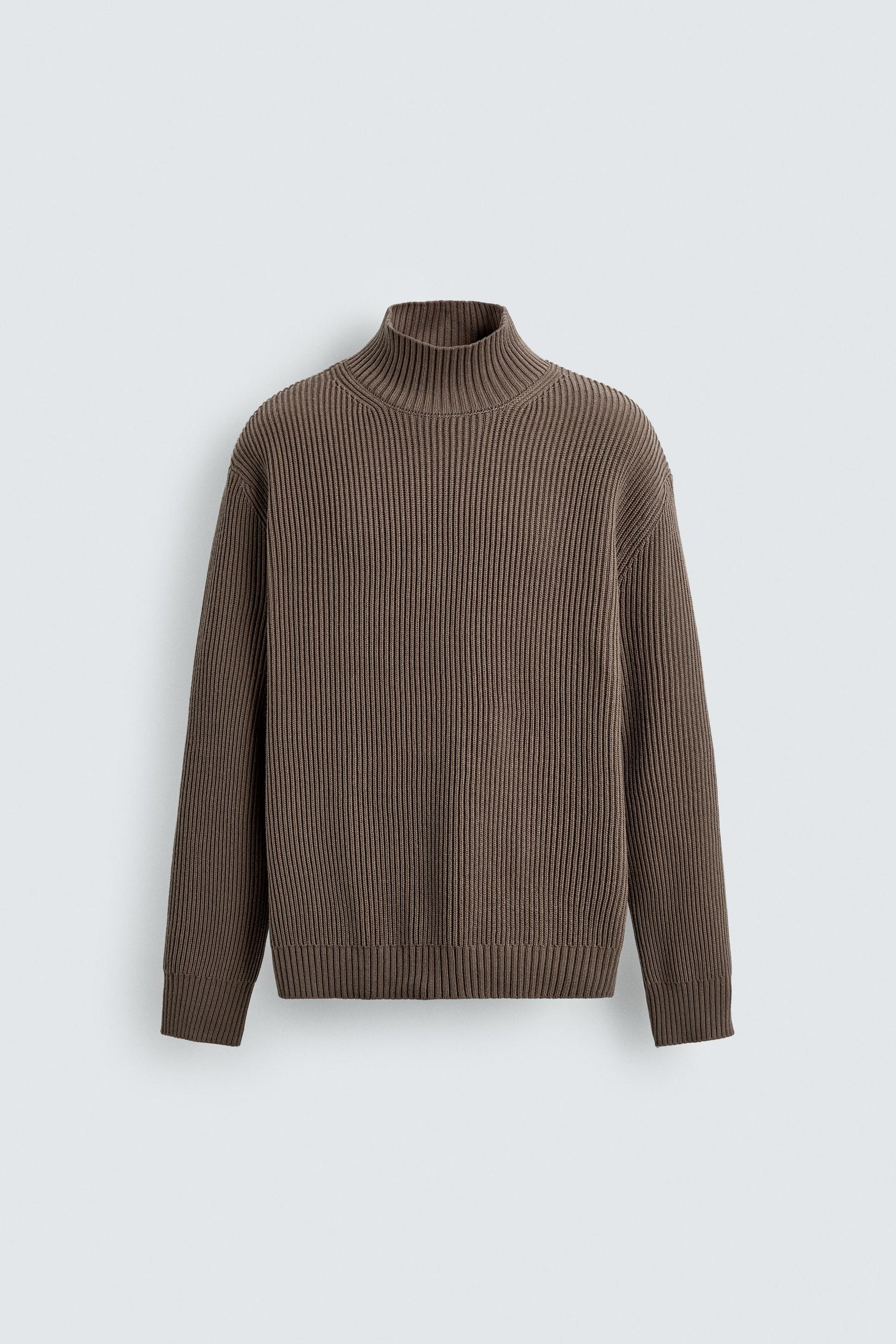 HIGH NECK TEXTURED JUMPER - Image 6