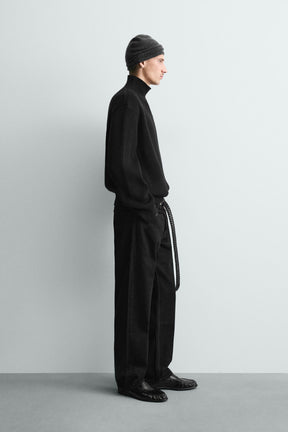 TEXTURED HIGH NECK JUMPER - Image 4