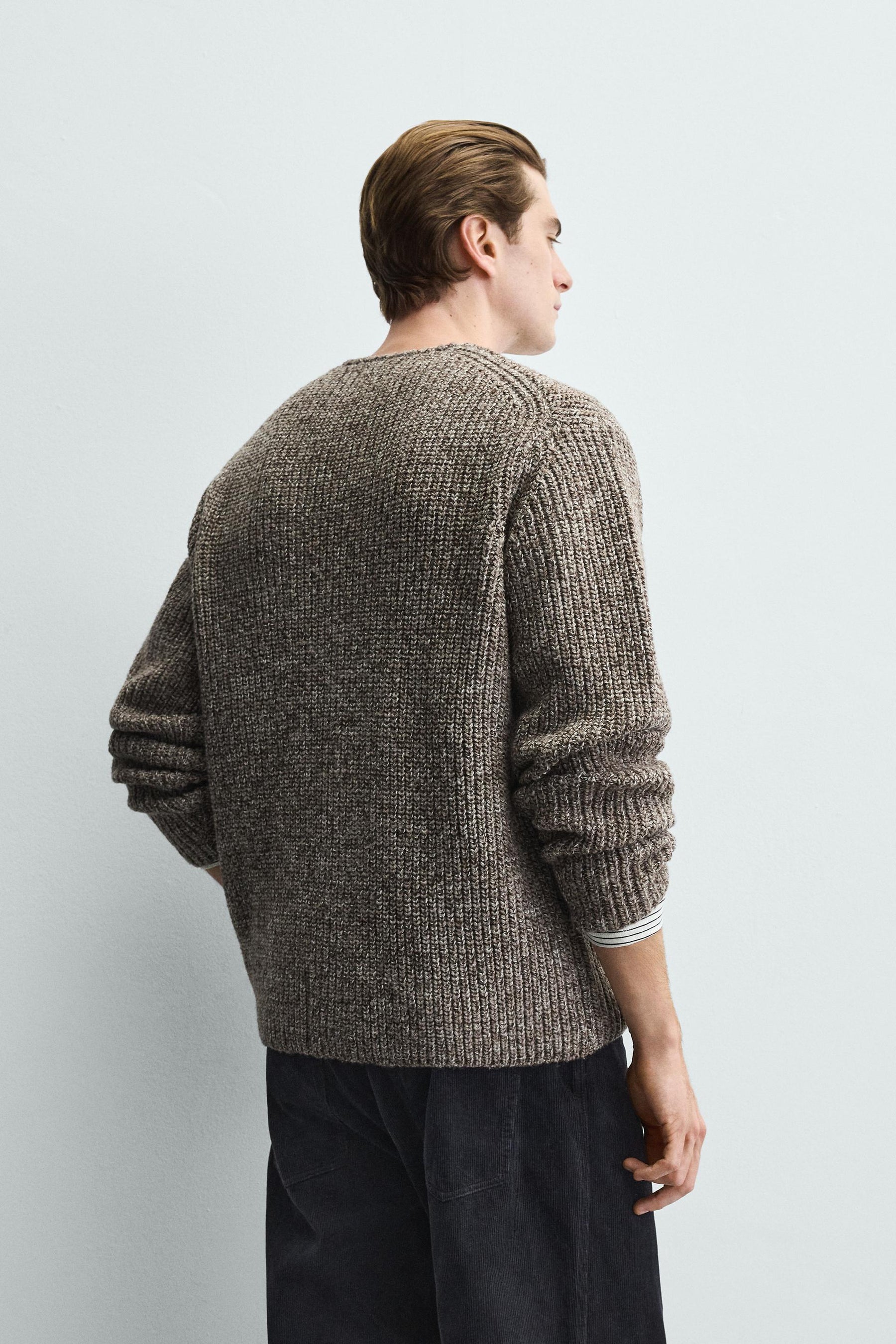 RIBBED TEXTURED CARDIGAN - Image 3