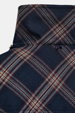 Karierte Daunenjacke