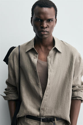 100% WASHED LINEN SHIRT - Image 7