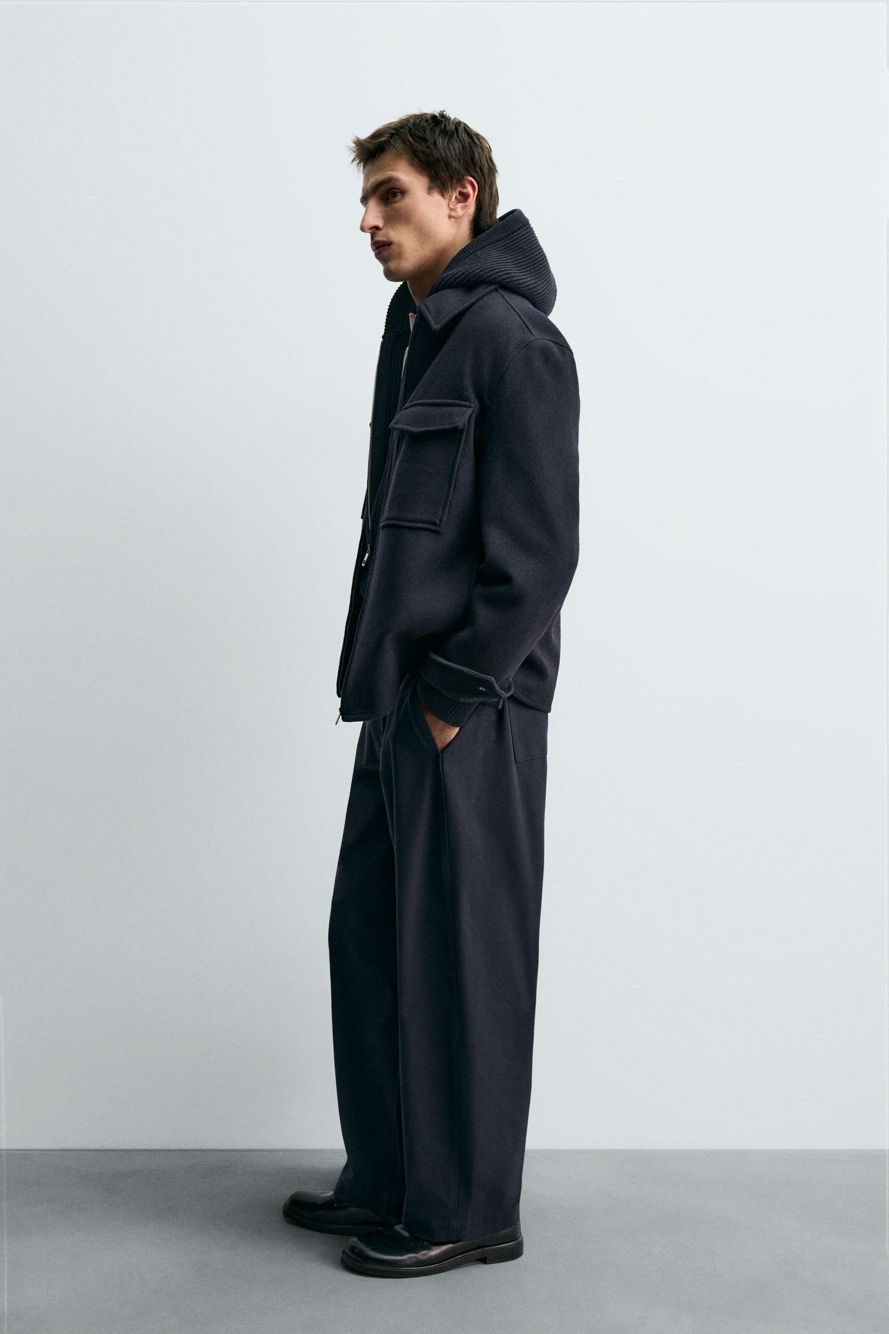 REGULAR FIT WOOL OVERSHIRT - Image 4