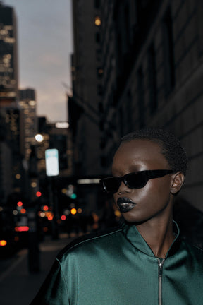 Bomberjacke aus Satin