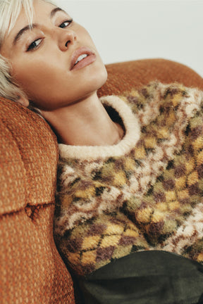 Jacquard-Strickpullover.