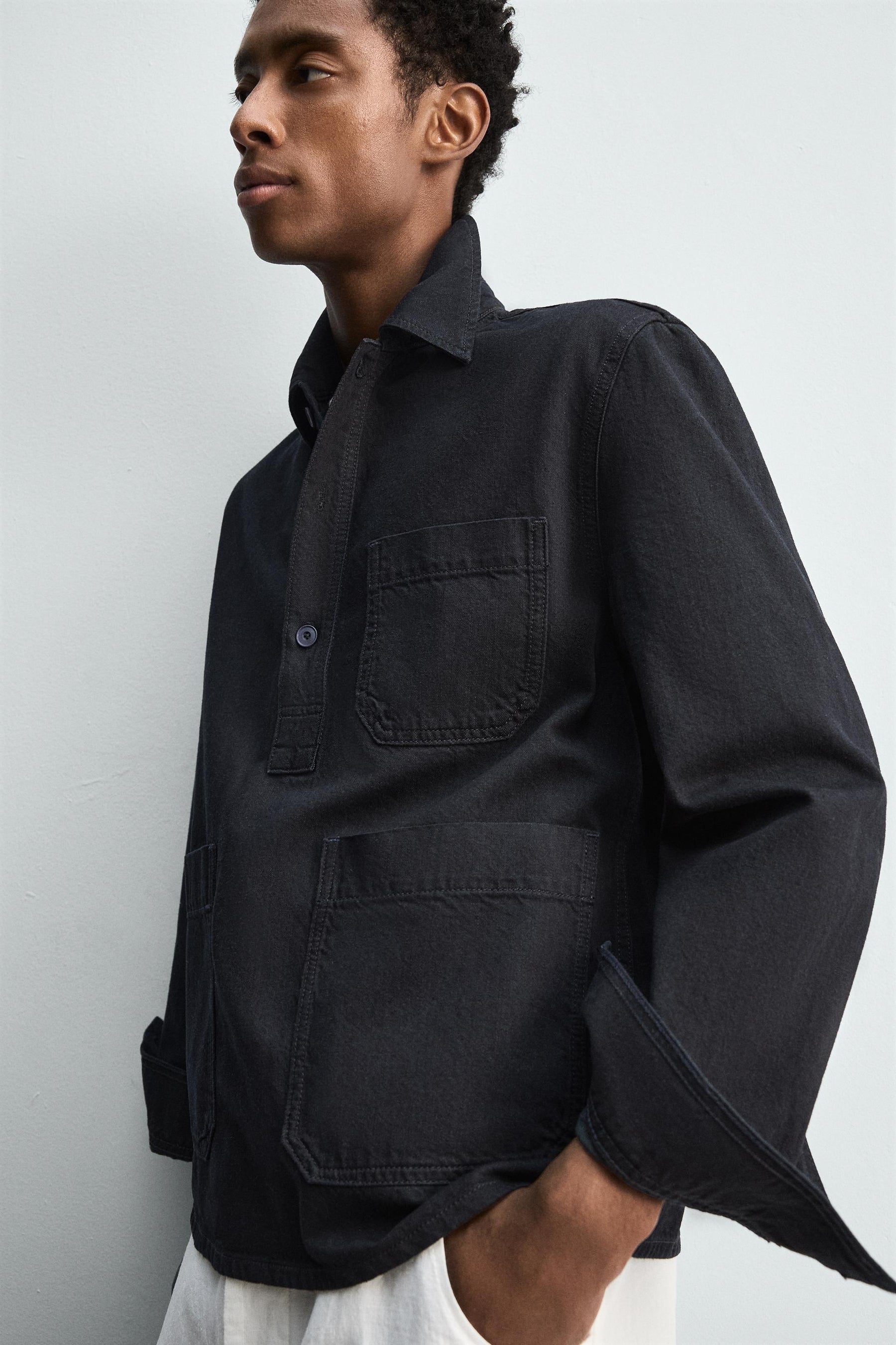 DENIM POLO SHIRT - Image 6