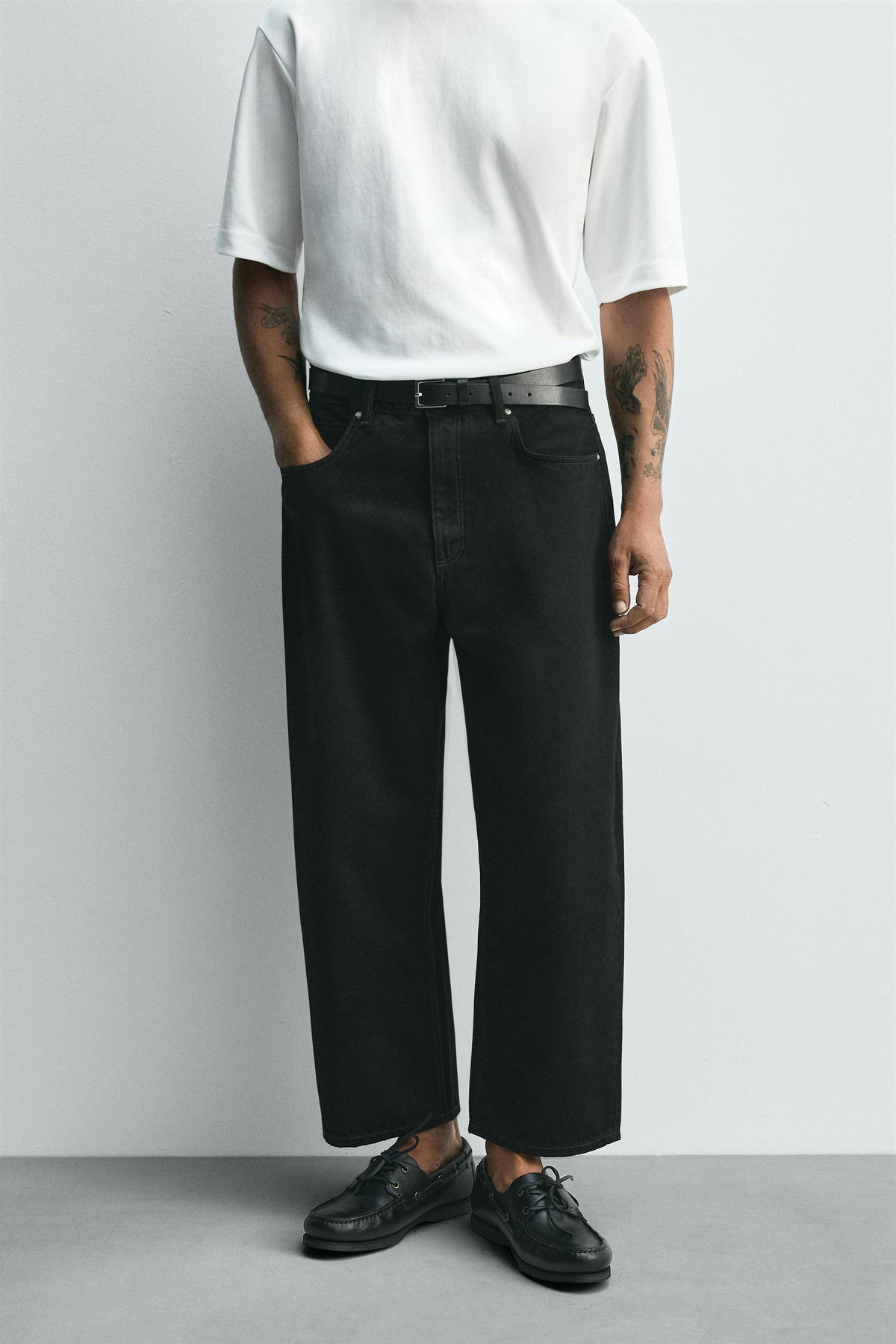 Weit zulaufende Jeans