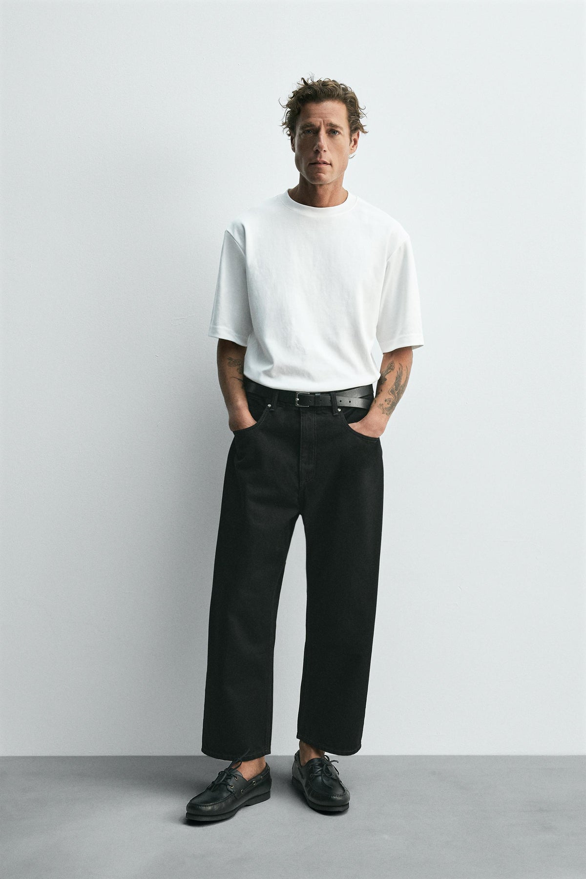 Weit zulaufende Jeans