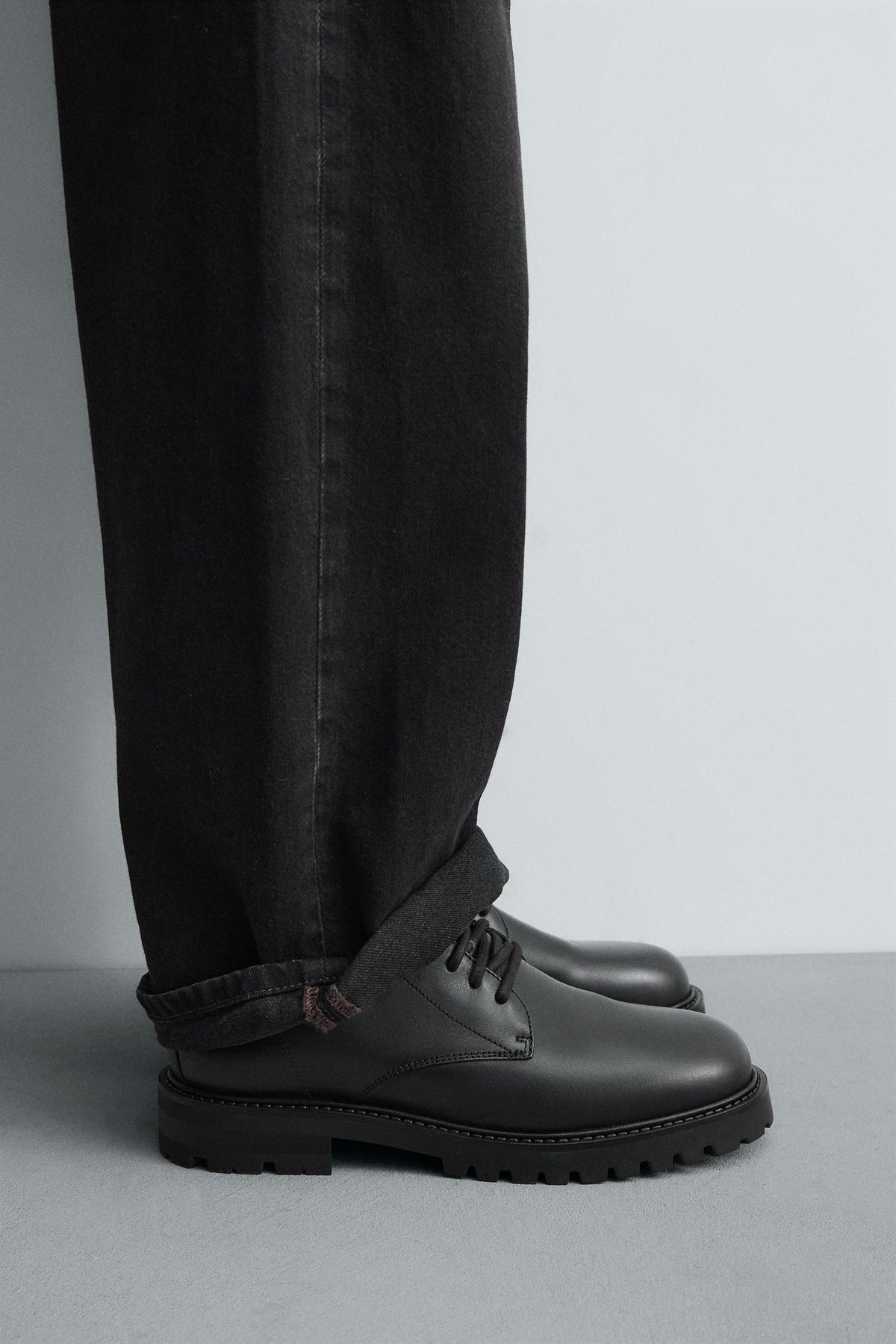 Schnürstiefel aus Leder