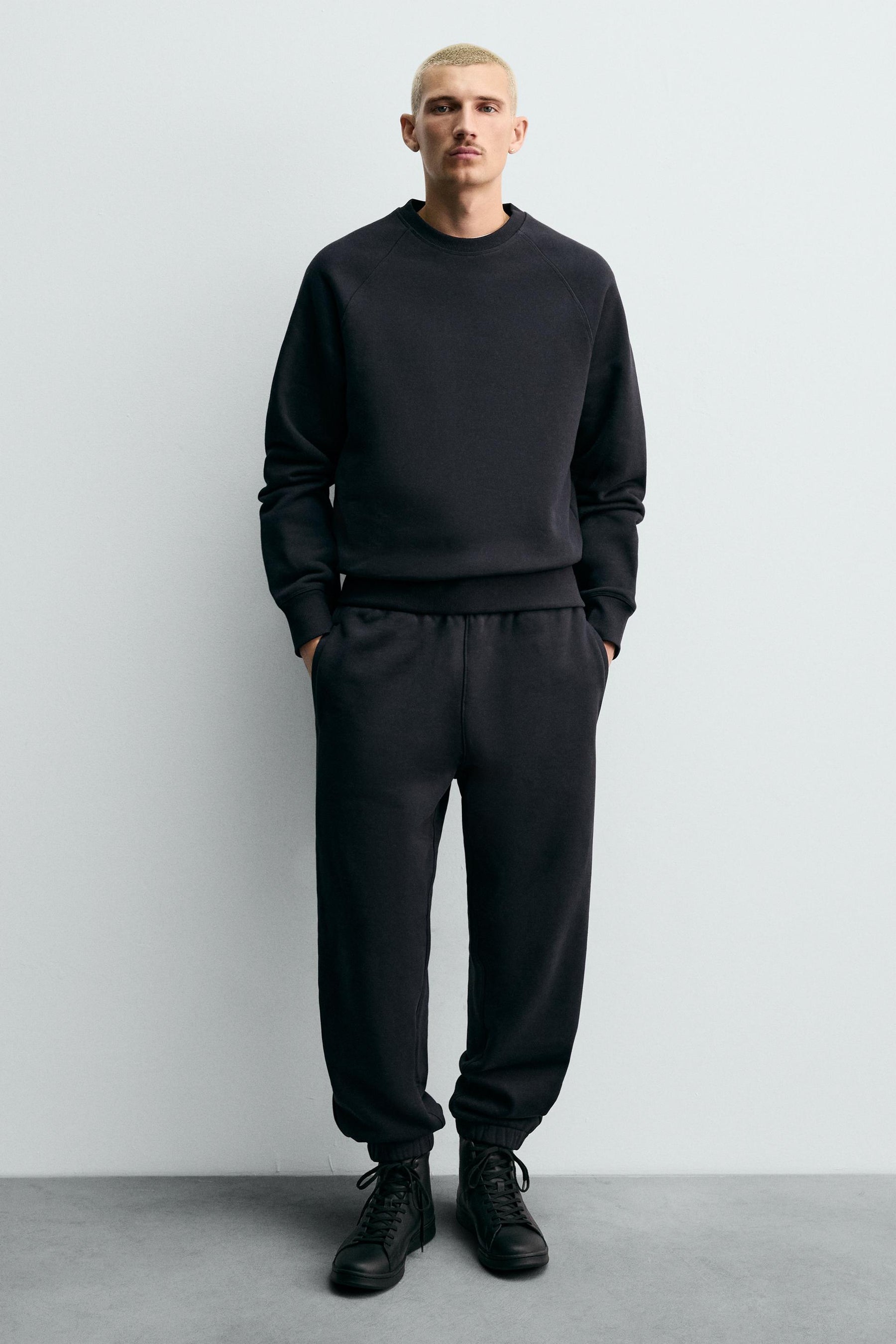 Leder-High-Top-Sneaker