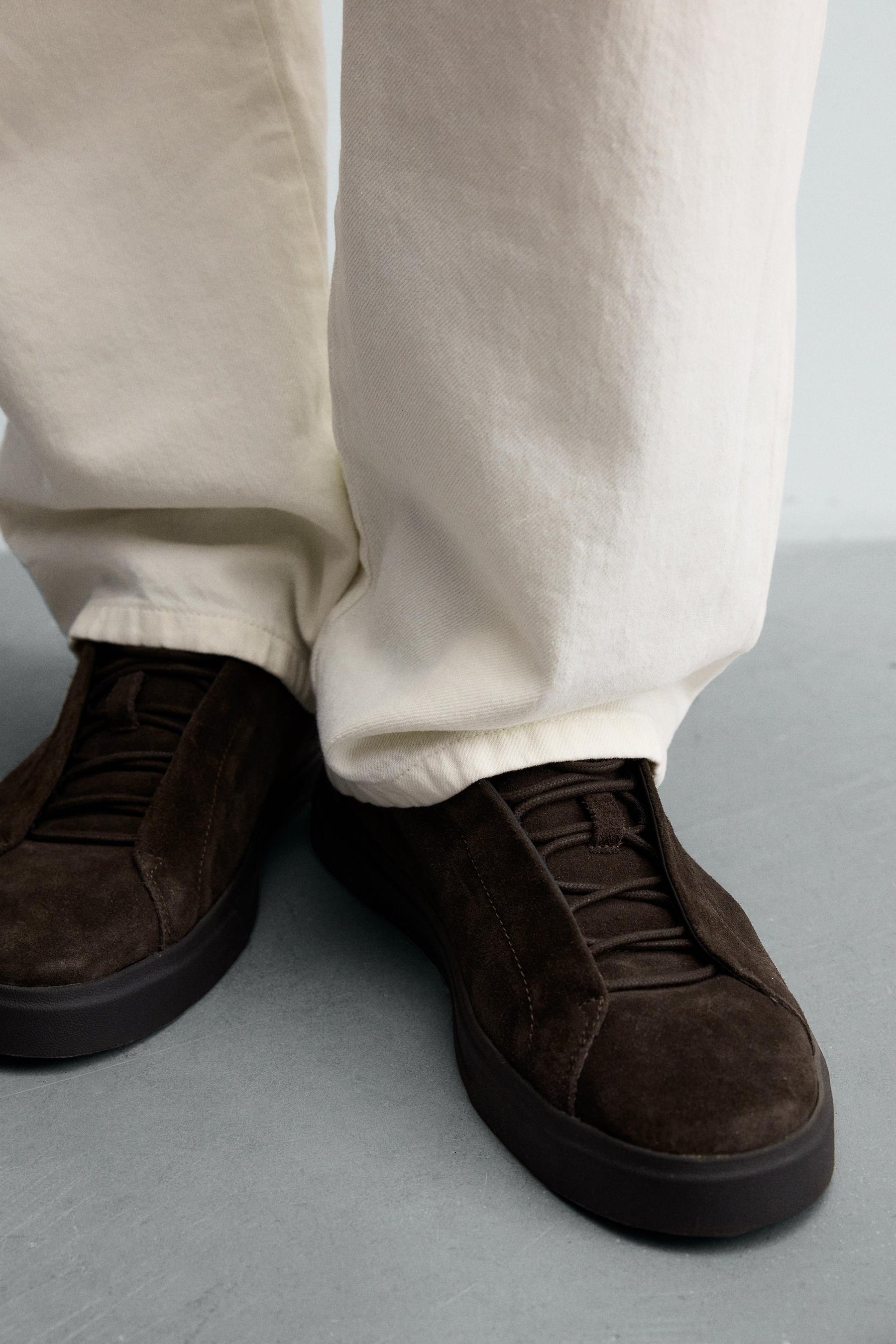 LEATHER TRAINERS - Image 1