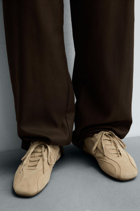 ULTRA-THIN SOLE LEATHER TRAINERS - Image 2