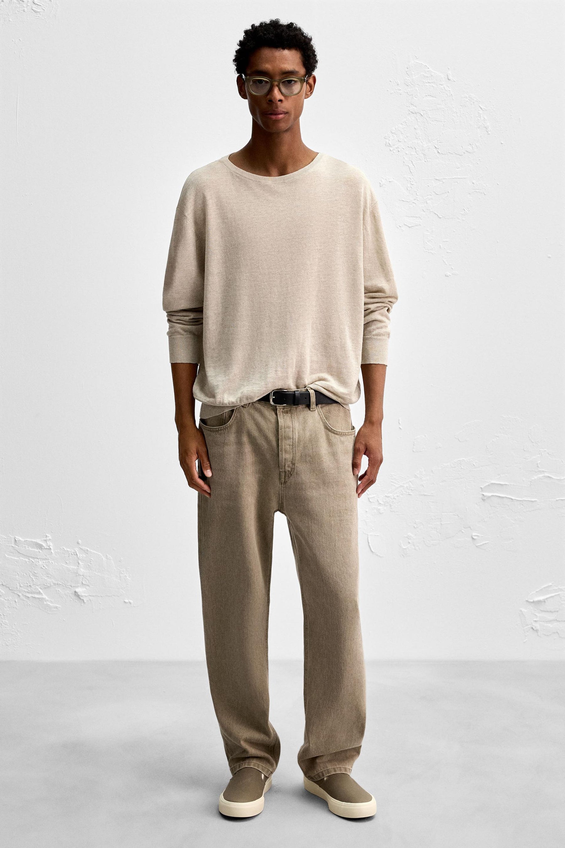 FABRIC LACELESS TRAINERS - Image 1