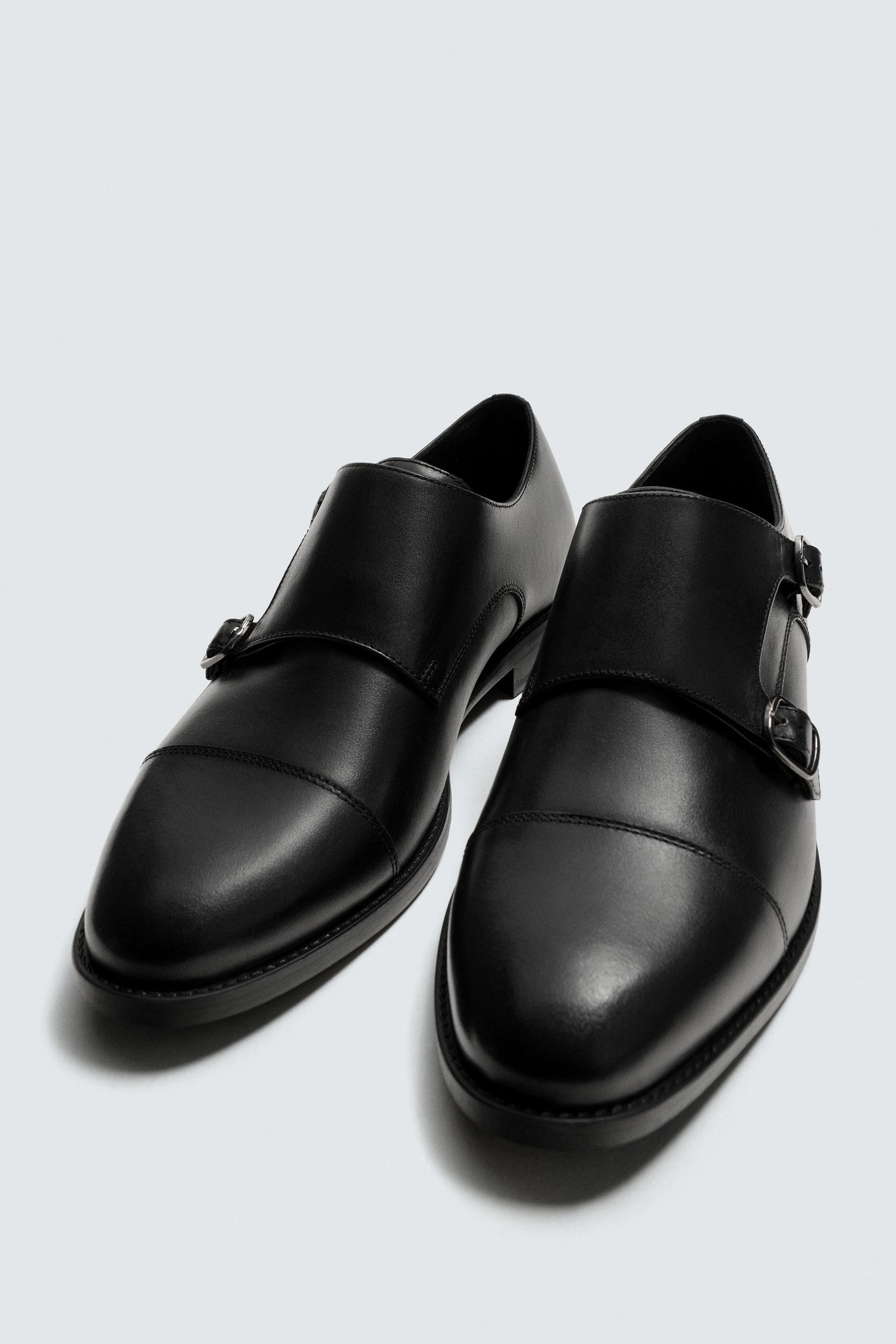 LEATHER DOUBLE MONK STRAP SHOES - Image 5