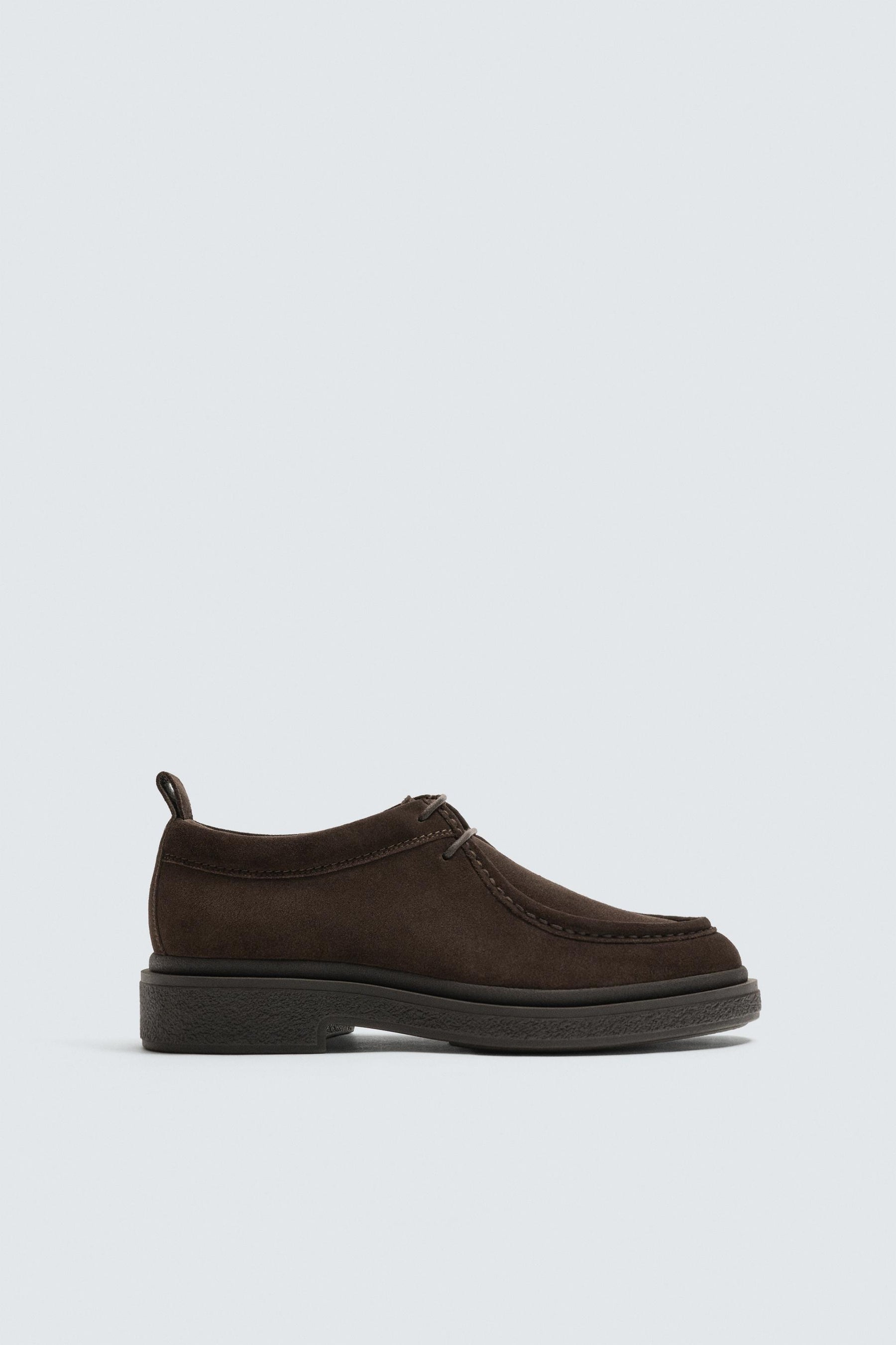 LEATHER MOC TOE SHOES - Image 4