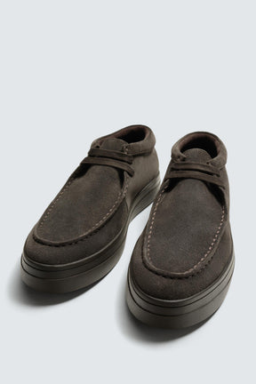 LEATHER MOC TOE SHOES - Image 5
