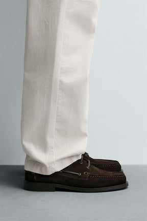 LIMITED EDITION SPLIT SUEDE DECK SHOES - Image 1