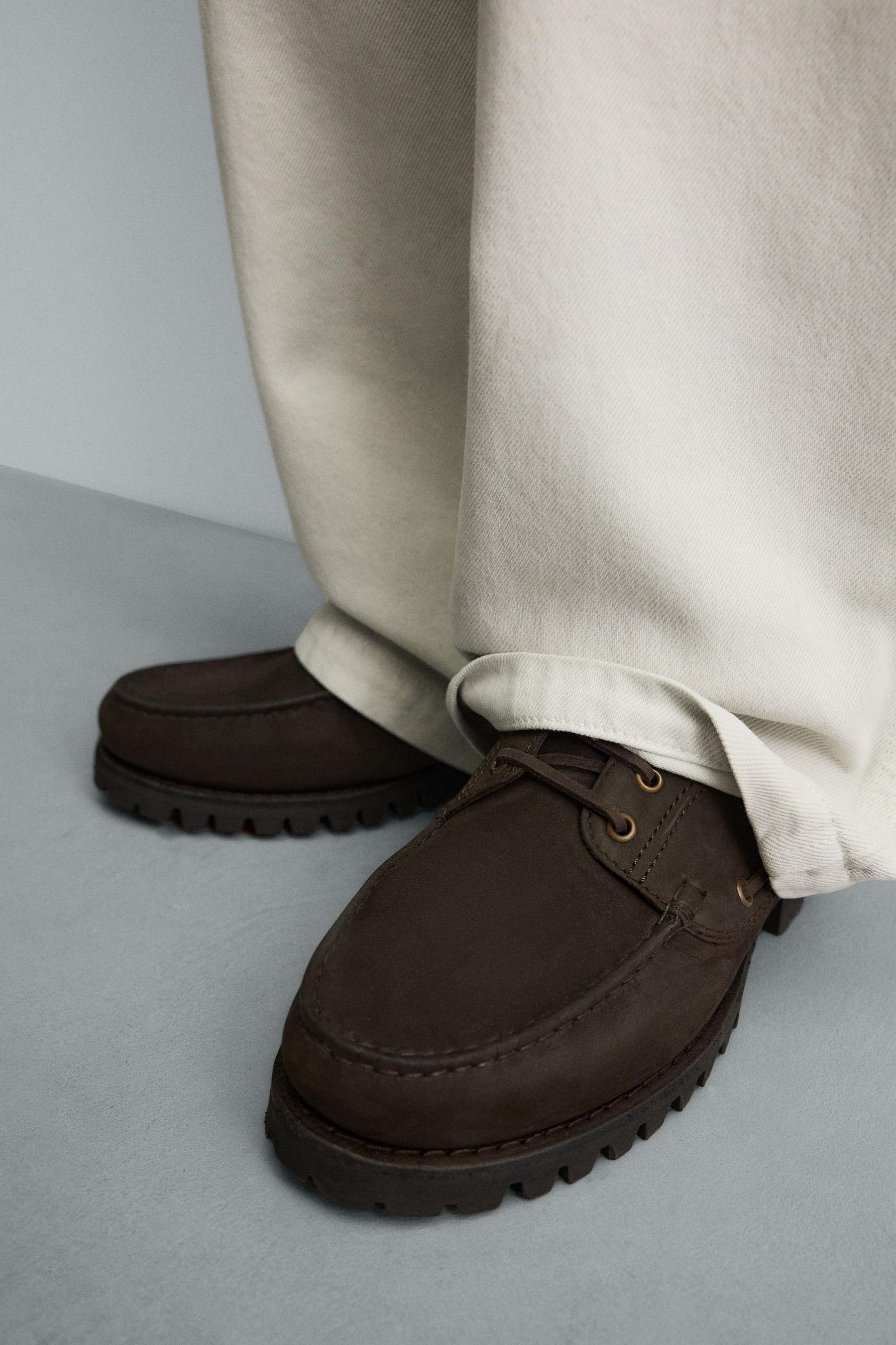 LEATHER DECK SHOES - Image 3