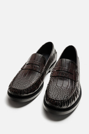 CROCODILE EMBOSSED LOAFER - Image 5