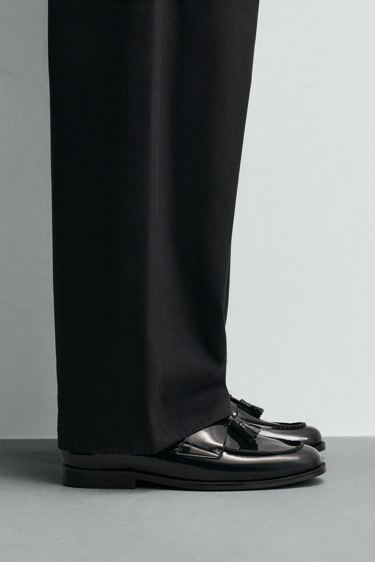 PATENT TASSEL LOAFERS - Image 1
