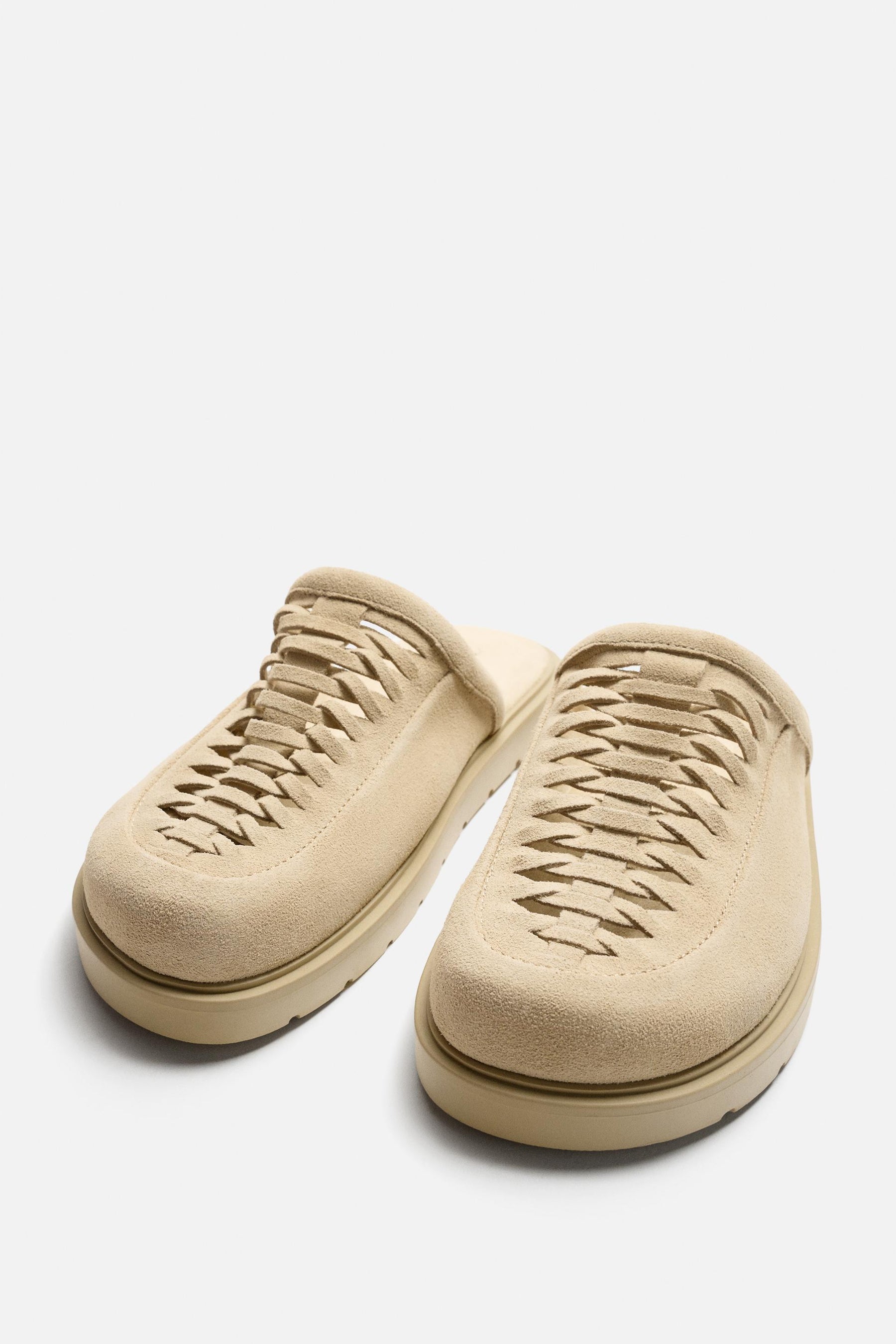 BRAIDED LEATHER CLOGS - Image 5