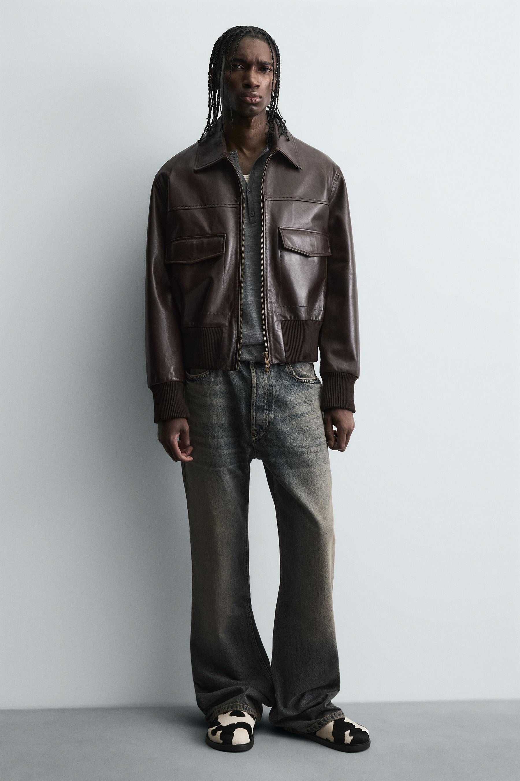 LEATHER AND SHEEPSKIN CLOGS - Image 2