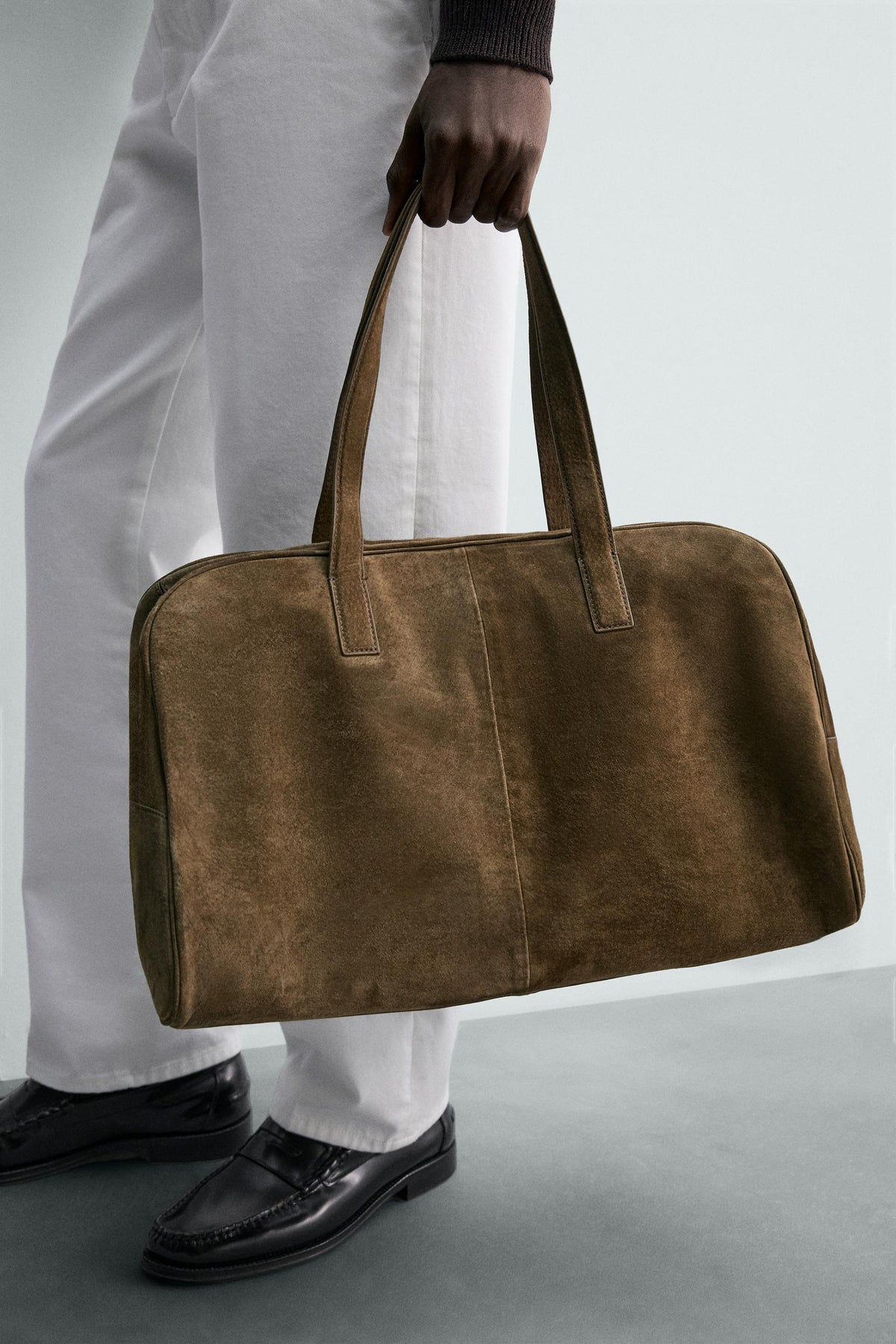 M LEATHER TRAVEL BAG - Image 1