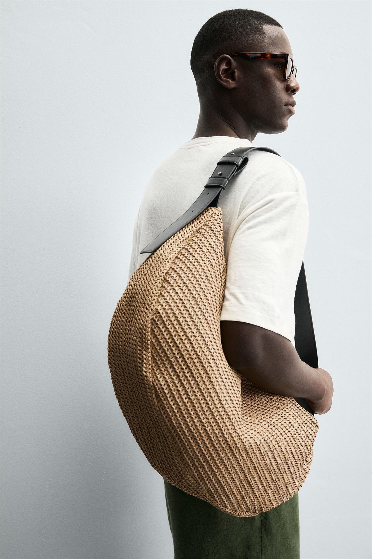 BRAIDED SHOULDER BAG - Image 1