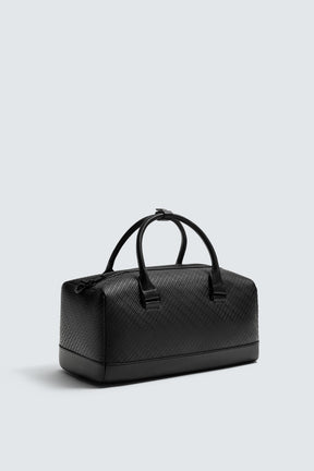 Strukturierte, gummierte Umhängetasche